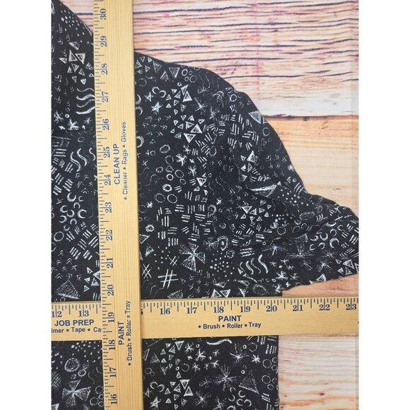 Zara Man Black Button-Up Shirt Large Geometric Print Regular Fit(40" Chest) - Picture 6 of 6